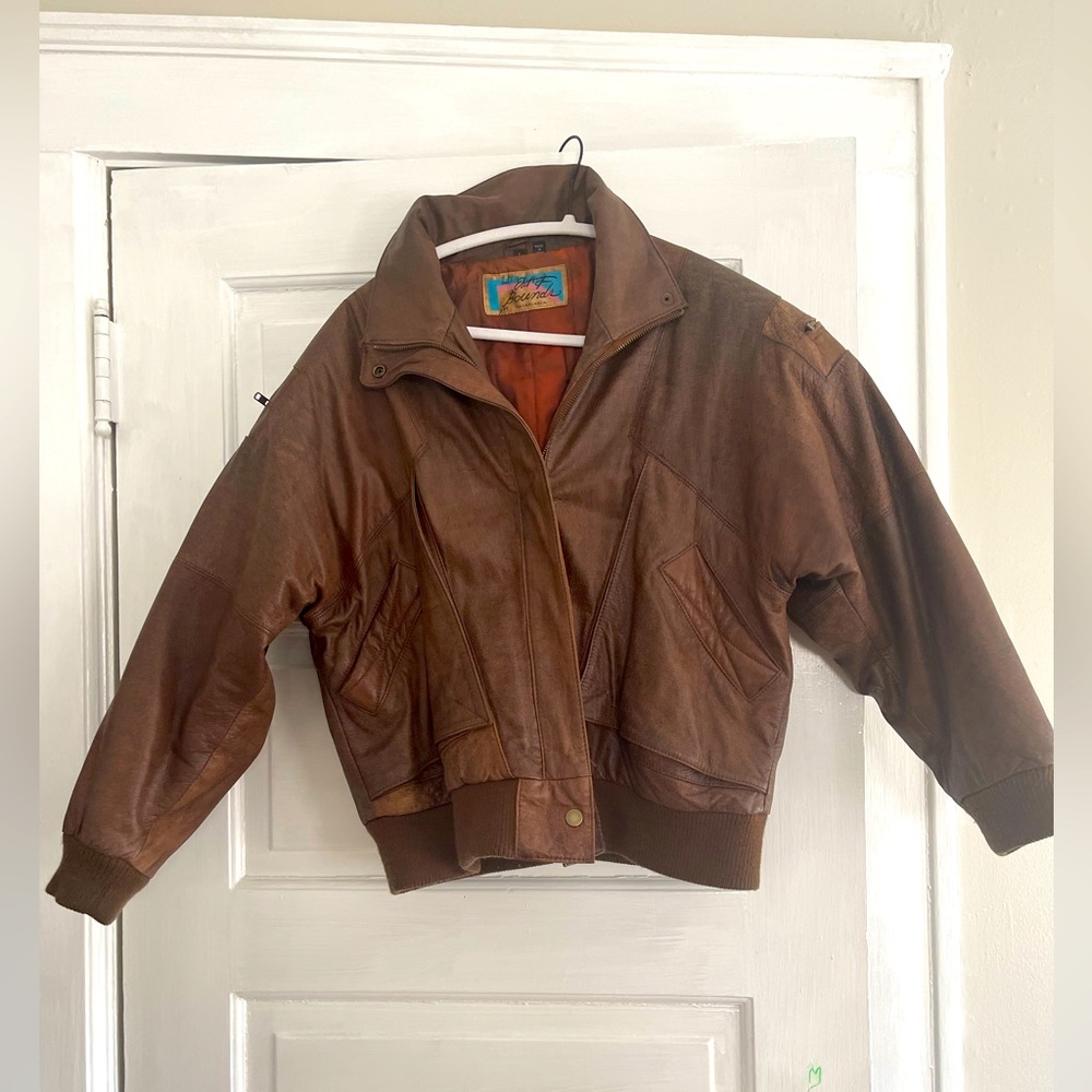 Vintage Leather Bomber